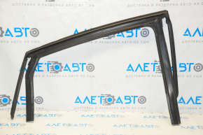 Glass seal with upper molding rear left Chrysler 200 15-17 black gloss, scratches