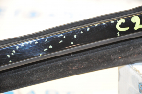 Glass seal with upper molding rear left Chrysler 200 15-17 black gloss, scratches