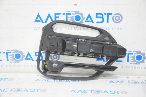 Lower grille of the front bumper right BMW X3 G01 18-21 under fog lights and parking sensors, black gloss