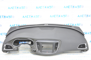 Torpedo front panel without AIRBAG Chrysler 200 15-17 black, dented