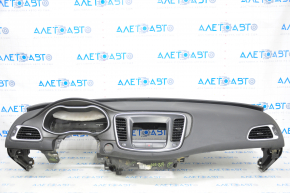 Torpedo front panel without AIRBAG Chrysler 200 15-17 black, dented