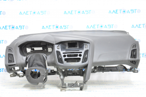 Front dashboard without AIRBAG Ford Focus mk3 15-18 rest, crack in crepe