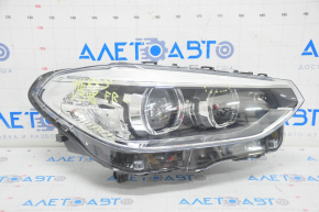 Front right headlight complete BMW X3 G01 18-21 halogen+LED, scratches