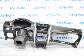 Torpedo front panel with AIRBAG Ford Fusion mk5 13-20 black, wood inserts