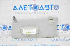 Left visor Jeep Compass 17-21 gray, dry cleanable