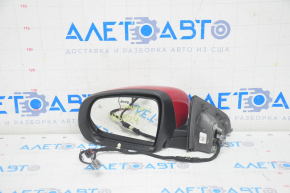 Side mirror left Jeep Compass 17- 5+4 pins, BSM, heated, turn signal, red, sand on chrome