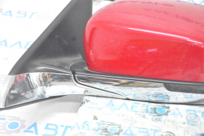Side mirror left Jeep Compass 17- 5+4 pins, BSM, heated, turn signal, red, sand on chrome