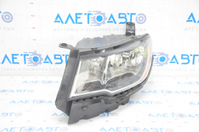 Headlight front left complete Jeep Compass 17-21 halogen, with mount, sand