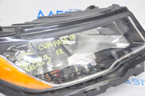 Headlight front right complete Jeep Compass 17-21 halogen, with mount, sand