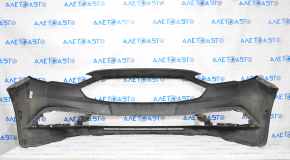 Front bumper bare Ford Fusion mk5 17-18 black, without parking sensors, worn, cracked