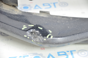Front bumper bare Ford Fusion mk5 17-18 black, without parking sensors, worn, cracked