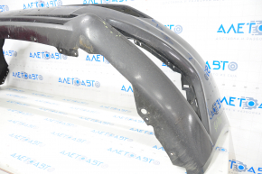 Front bumper bare Ford Fusion mk5 17-18 black, without parking sensors, worn, cracked