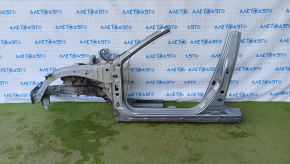Front left quarter Honda Civic X FC 16-21 silver, with central pillar, bumpers on central pillar