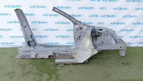Front left quarter Honda Civic X FC 16-21 silver, with central pillar, bumpers on central pillar