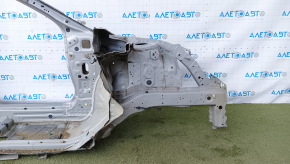 Front left quarter Honda Civic X FC 16-21 silver, with central pillar, bumpers on central pillar