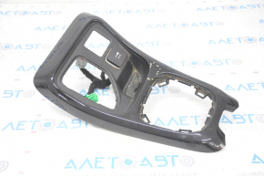 Center console trim Jeep Compass 17-21 AWD, black gloss, scratches