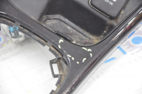 Center console trim Jeep Compass 17-21 AWD, black gloss, scratches