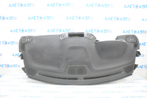 Torpedo front panel with AIRBAG Jeep Compass 17-21 black, black glossy inserts, scratch
