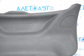 Lower tailgate trim Jeep Compass 17 - black, plastic turned white, scratches, crack