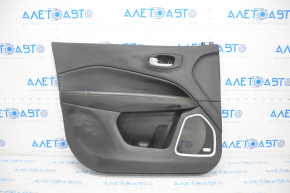 Door trim card front left Jeep Compass 17- black, beats, black leather insert, black leather armrest, black stitching