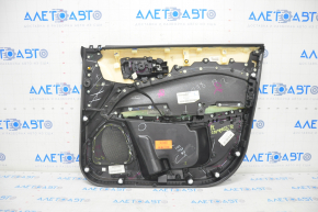 Door trim card front left Jeep Compass 17- black, beats, black leather insert, black leather armrest, black stitching