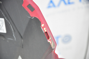 Rear bumper bare upper part Jeep Compass 17 - for parking sensors, red, scratches, broken fasteners