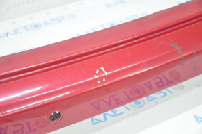 Rear bumper bare upper part Jeep Compass 17 - for parking sensors, red, scratches, broken fasteners