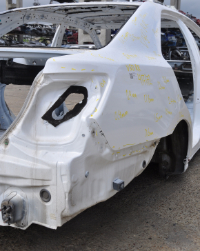 Quarter wing rear right Toyota Camry v50 12-14 usa on the body, white, painted, putty 0.4mm-2+mm