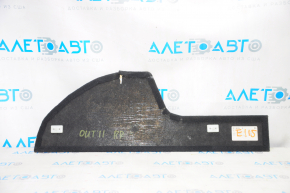 Trunk floor trim side right Subaru Outback 10-14 black, tear
