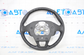 Naked steering wheel Ford Fusion mk5 13-20 black leather, worn