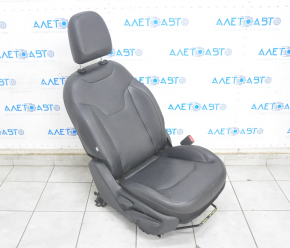 Passenger seat Jeep Compass 17- with airbag, mechanical, leather black, heated, worn seat belt latch