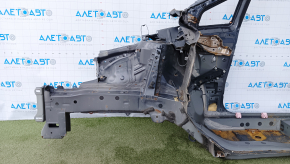 Front right quarter Toyota Prius 30 10-15 graphite, with central pillar, rusty