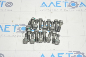 Tesla Model S 12-15 pre-restoration rear electric motor housing hardware, set of 18 pcs.