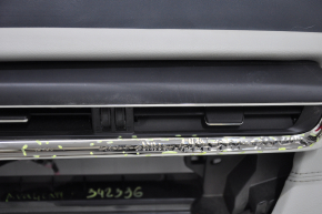 Torpedo front panel without AIRBAG Toyota Avalon 13-18 black with beige, chrome swelled in the center