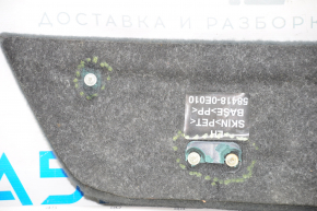 Trunk pocket lid left Lexus RX350 RX450h 10-15 black, broken latch, no fastening, torn