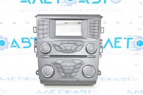 Ford Fusion mk5 13-20 SYNC 1 radio control panel, for dual-zone climate control, coating defect