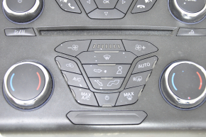 Ford Fusion mk5 13-20 SYNC 1 radio control panel, for dual-zone climate control, coating defect