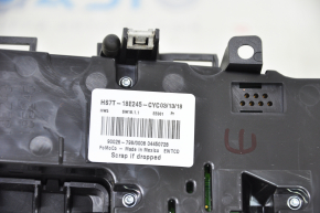 Ford Fusion mk5 13-20 SYNC 1 radio control panel, for dual-zone climate control, coating defect