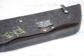 Trunk pocket lid right Lexus RX350 RX450h 10-15 black, without latch, without fastening, torn