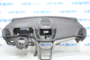 Torpedo front panel without AIRBAG Ford Escape MK3 13-16 pre-rest, broken lower glove compartment mount