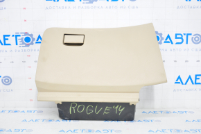 Glove box, glove compartment Nissan Rogue 14-20 beige, plastic turned white