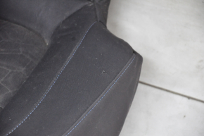 Rear row of seats 2nd row Chevrolet Volt 16 - black cloth, blue stitching, chemically treated, tear