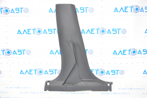 Center pillar trim lower left Nissan Rogue 14-20 black, scratches