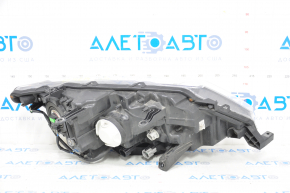 Headlight front left Nissan Rogue 17- halogen, with mount, water damage