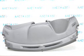 Torpedo front panel with AIRBAG Nissan Rogue 14-20 type 2 without overlay, black, scratches