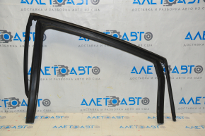 Glass seal with upper molding rear right Chrysler 200 15-17 chrome, minor scratches, for polishing