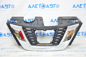 Radiator grill grill Nissan Rogue 17 without camera, under radar, under square emblem, without emblem, scratches