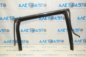 Upper rear right door molding Jeep Cherokee KL 14 - chrome with glass seal, minor scratches