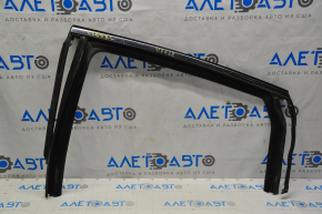 Glass seal with upper molding rear left Chrysler 200 15-17 chrome, minor scratches, for polishing