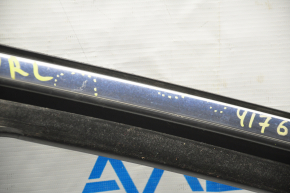 Glass seal with upper molding rear left Chrysler 200 15-17 chrome, minor scratches, for polishing